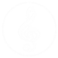 Icon of a treble clef inside a circle.
