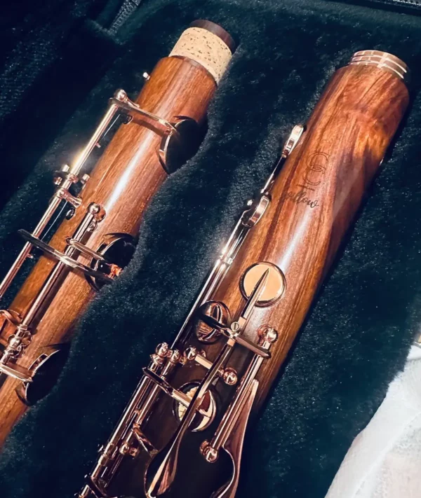 Copeland Low C Willow Bass Clarinet SPECIAL ORDER (rosewood/rosegold) - Image 3