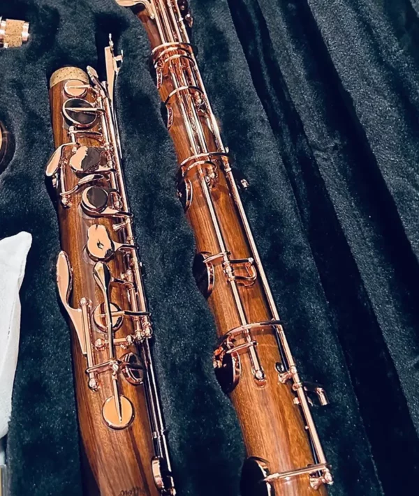 Copeland Low C Willow Bass Clarinet SPECIAL ORDER (rosewood/rosegold) - Image 2